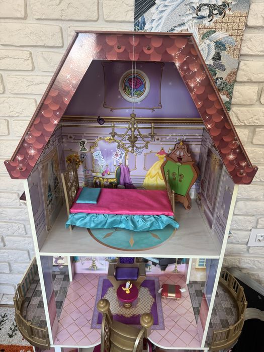 Casuta de Papusi din lemn Printesa - Belle Disney