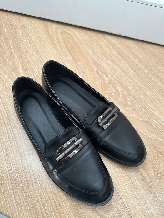 черные лоферы балетки