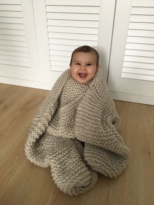 Ръчно плетен пуловер с едра плетка | Oversize