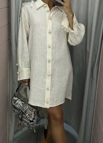 Дизайнерская рубашка-платье Zimmermann