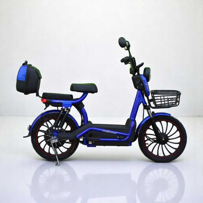 Електрически скутер с педали MaxMotors EBZ 20 1200W / 60V-72V / 28Ah - BLUE