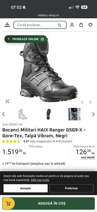 Haix Ranger GSG9 Marime 42