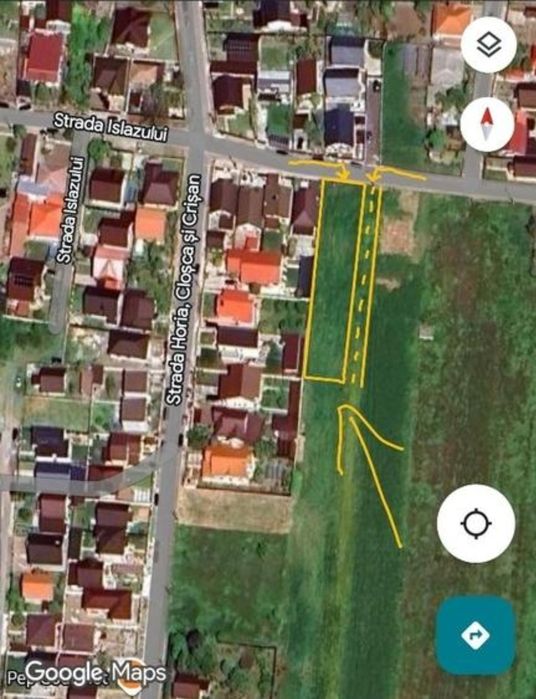 Proprietar, teren intravilan 989mp ,toate utilitatile, Valu Lui Traian