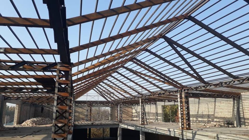 Металлоконструкции Пожарная лестнице Навесы temir zina konstruksiya