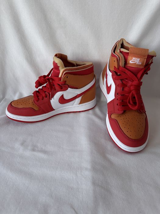 W Air Jordan 1 Zoom Air Cmft Fire Red Hot Curry,marime 36