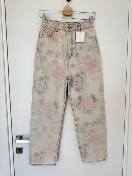 Blugi drepți cu talie înaltă, Sandro