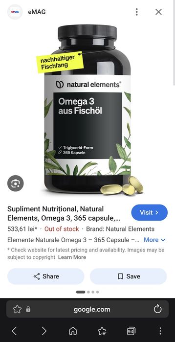 Supliment/vitamine/ulei de peste Omega 3