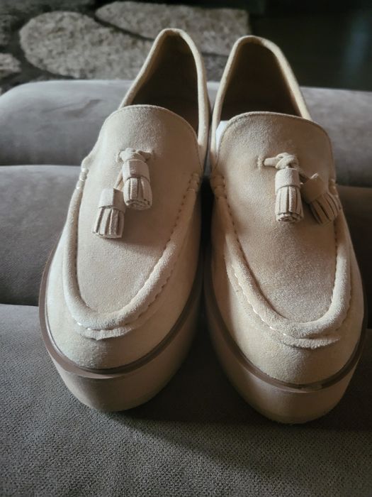 Mocasini, piele întoarsă