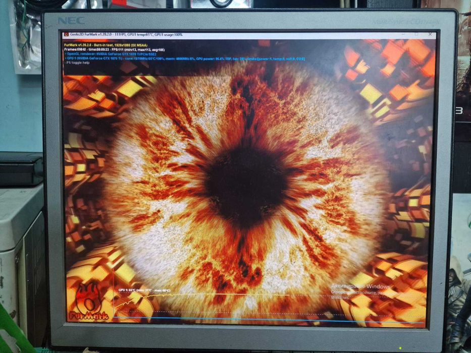 Geforce ASUS ROG-STRIX-GTX1070TI-A8G-GAMING Гаранция 3 месеца