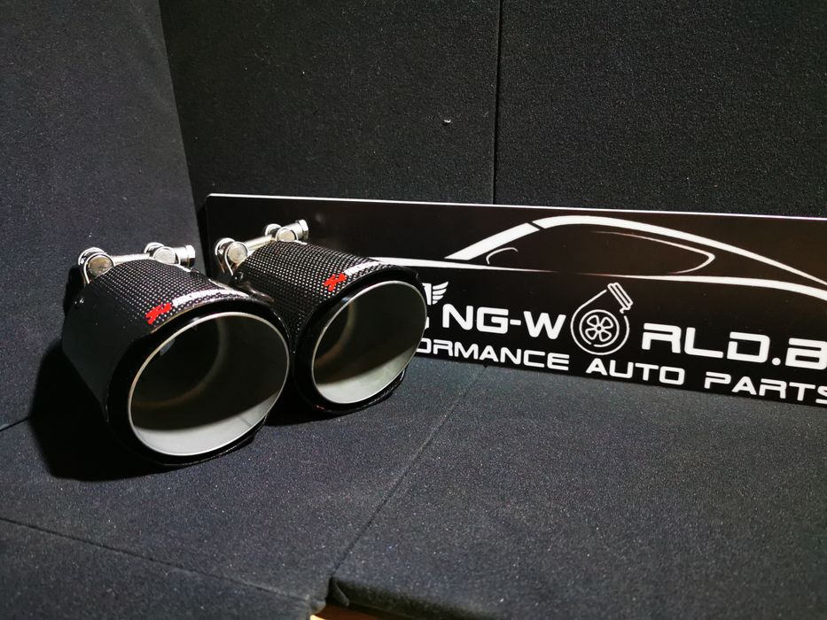 ИСТИНСКИ КАРБОН Лак накрайници гърне Akrapovic M Power акрапович rs