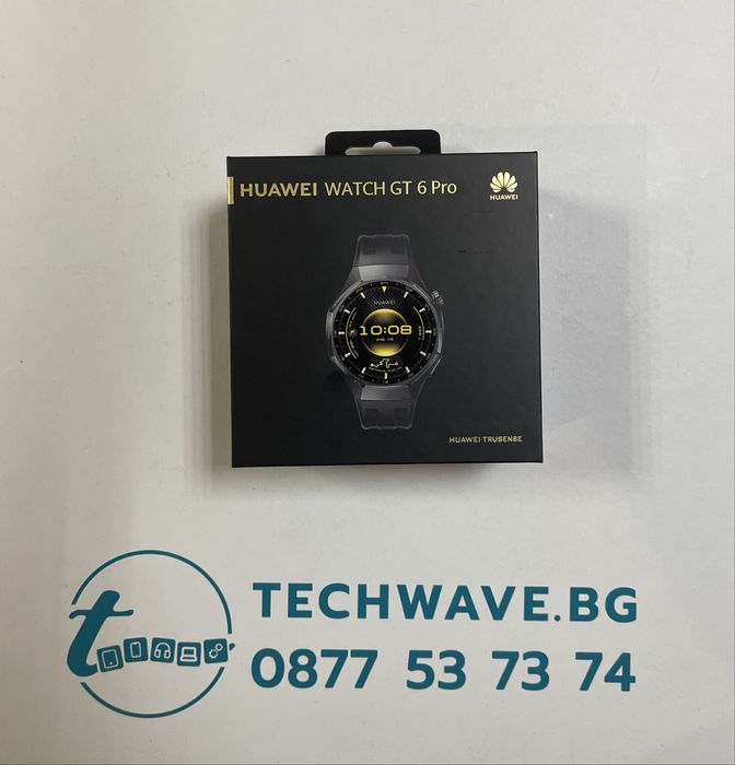 Huawei Watch GT6 Pro Black, чисто нов