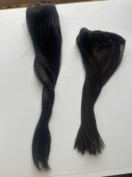 Естествена коса, 75 грама в цвят шоколад