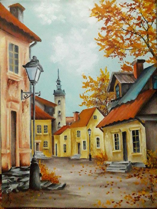 Tablouri 40/30, handmade, panza pe sasiu (II)