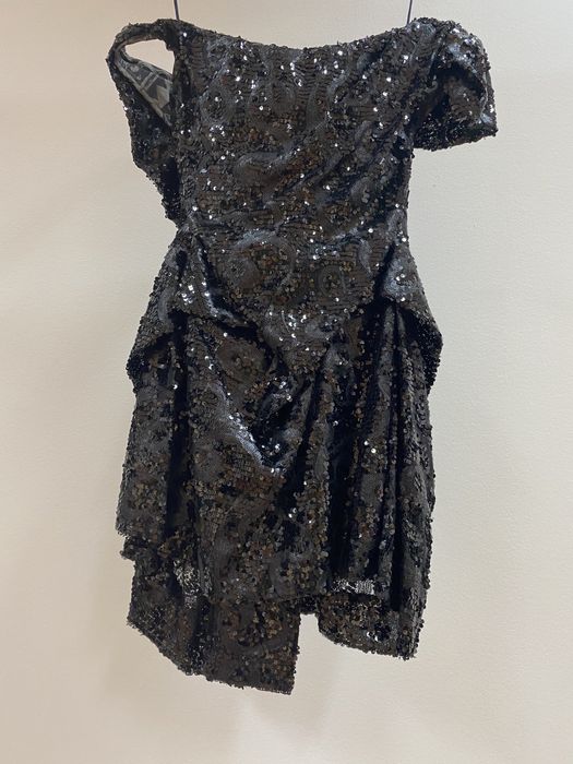 Официална, бална, черна рокля с корсет, пайети  - Vivienne Westwood