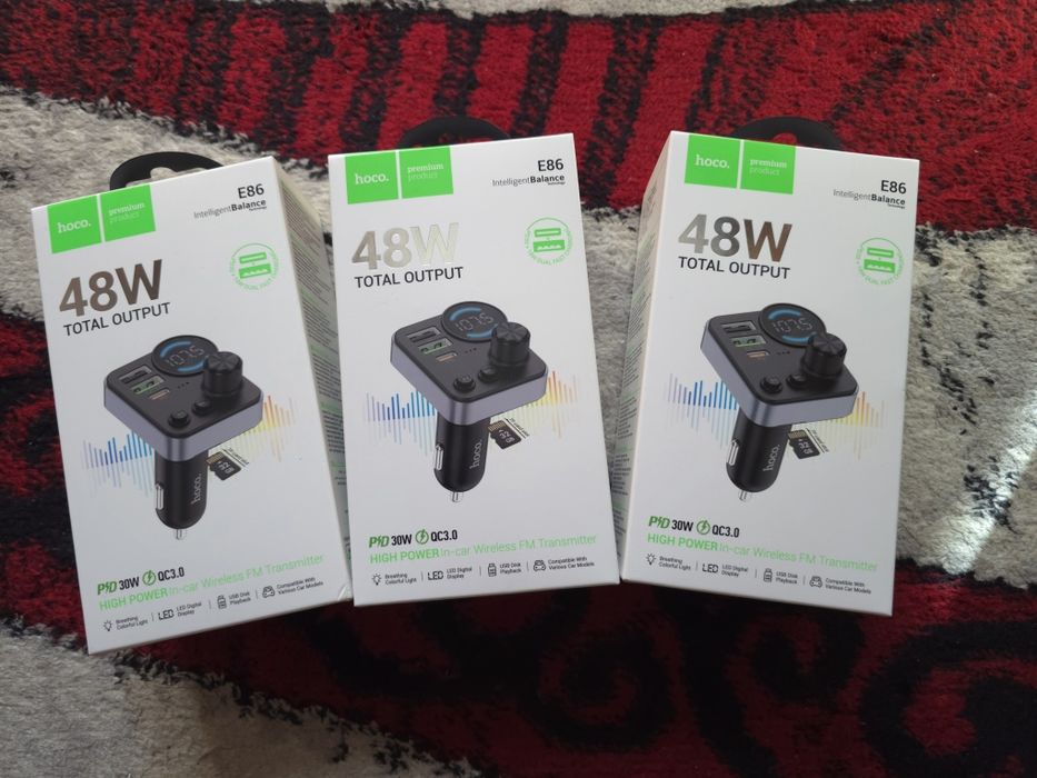 Modulator FM Bluetooth HOCO E86
