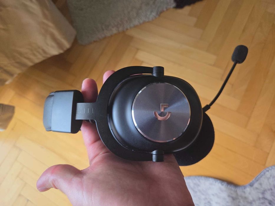 Гейминг слушалки Logitech - Pro X, черни