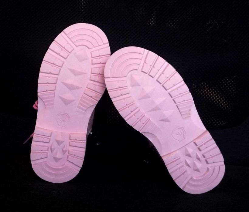 Детски боти, обувки, ботушки за момиче - розови - размер 32