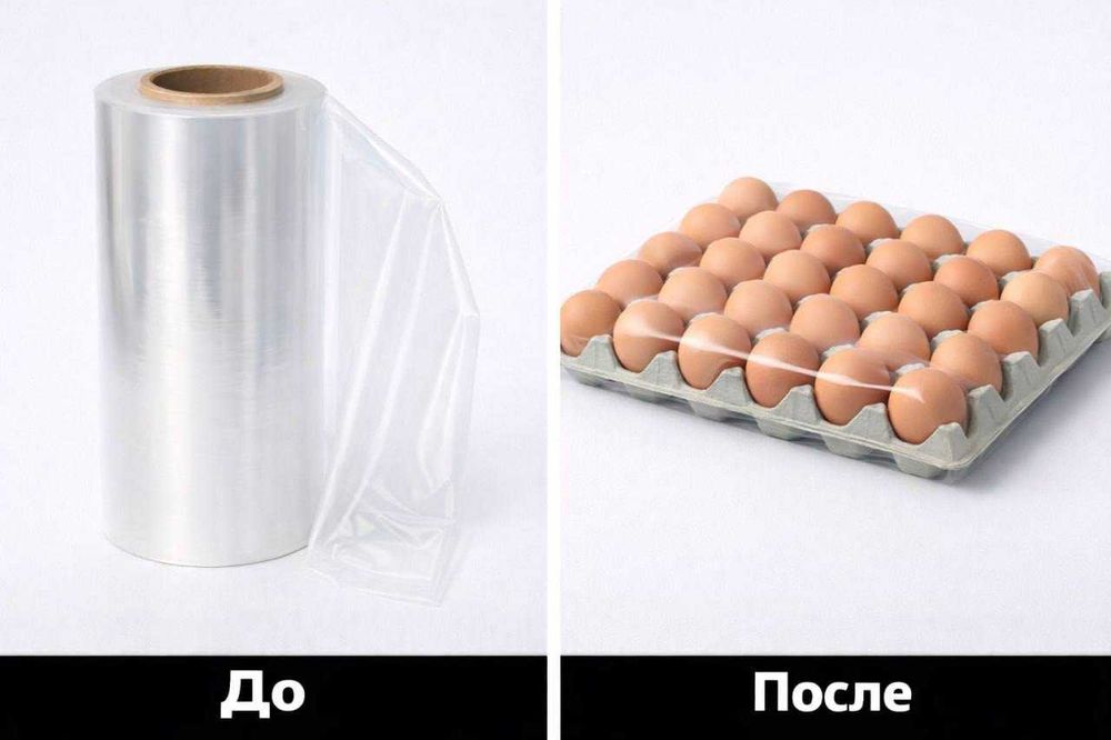 Термоусадочная плёнка ПОФ (POF) от производителя.