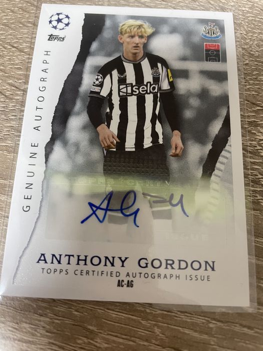 Подпис Anthony Gordon topps match attax 23/24