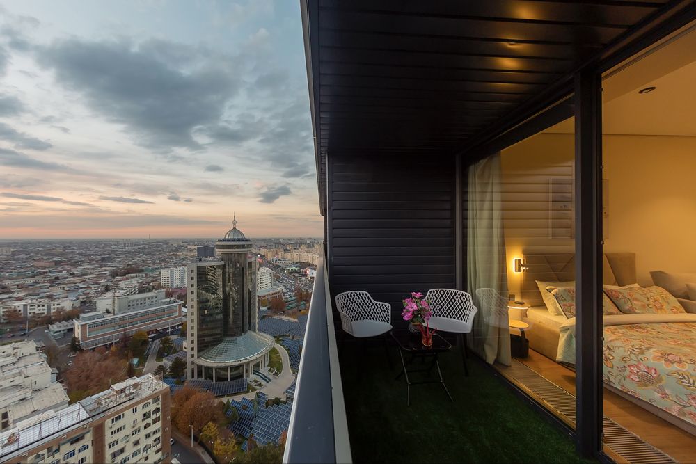 Современная студия посучтоно 22 этаж в жк NRG U Tower