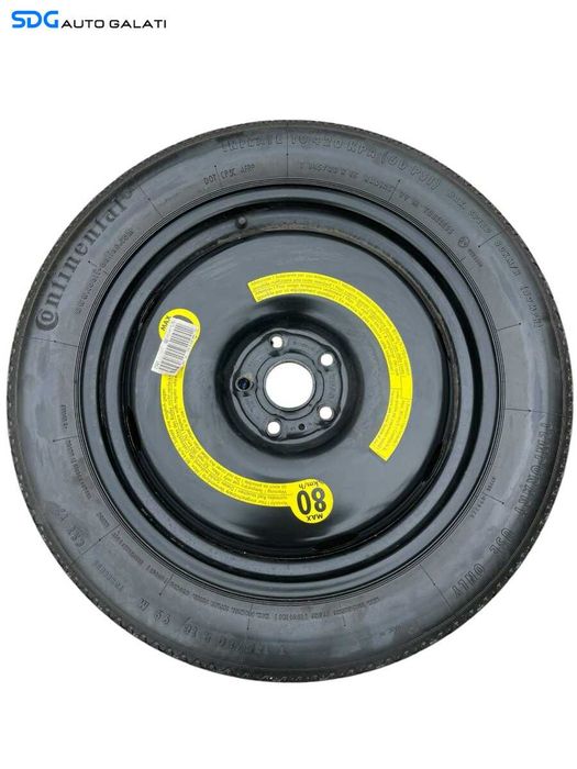 Roata Janta Tabla Rezerva Slim T145 80 18 R18 Continental Volkswagen Tiguan 5N 2007 - 2015 Cod 5N0601027E 5N0601027A [K0823]