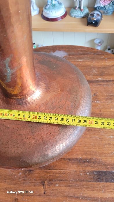 Ръчно изработена голяма медна кана,стомна от Италия