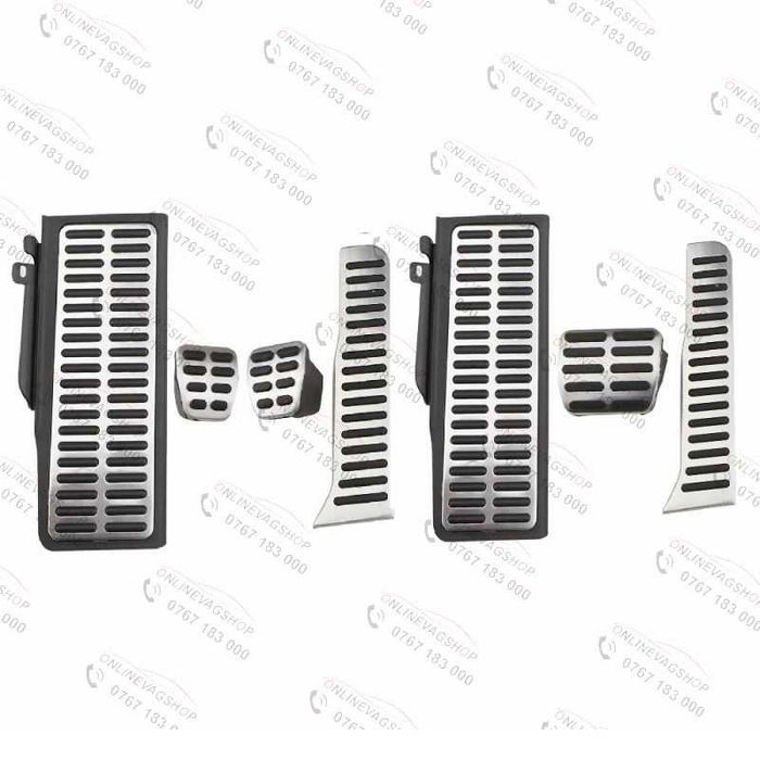 Set pedale inox cutie DSG sau manuala VW Passat B6,B7, CC, Tiguan, Golf 5, Golf 6, Eos, Scirocco, Skoda octavia 2, Seat Leon 1P