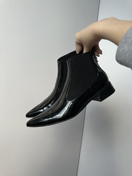 ZARA НОВЫЕ осенние полусапожки лаковые