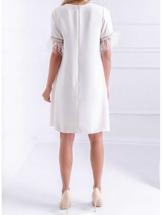 Официална бяла рокля Arogans