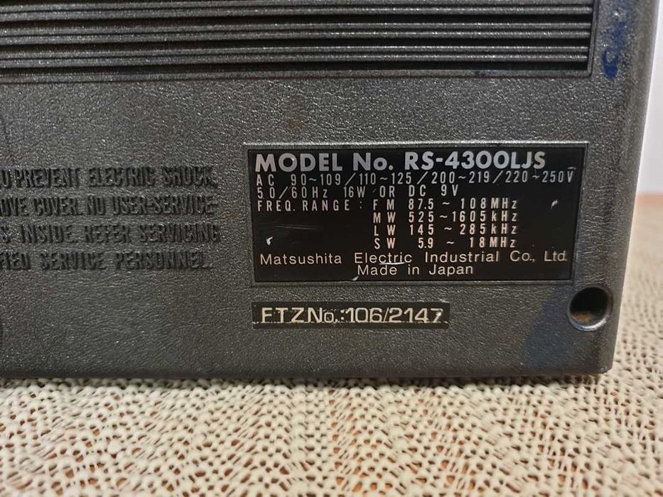 Radiocasetofon stereo portabil Panasonic