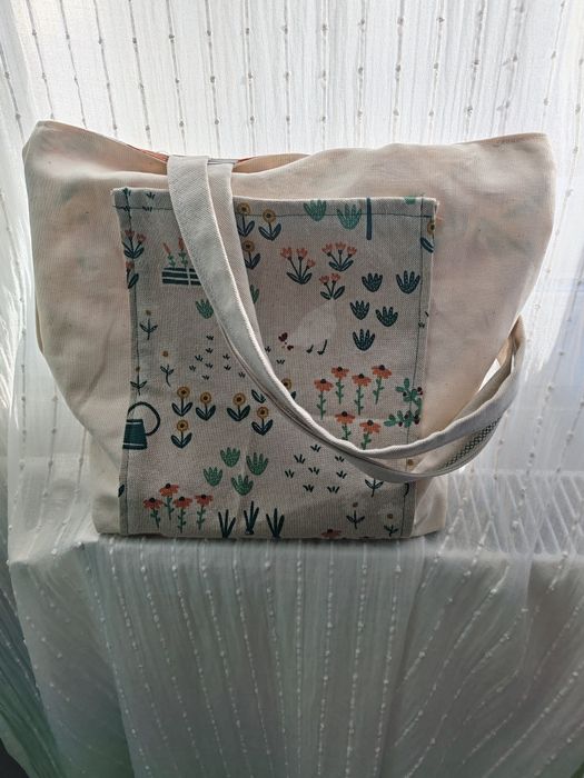 Sacoșa tote bag handmade