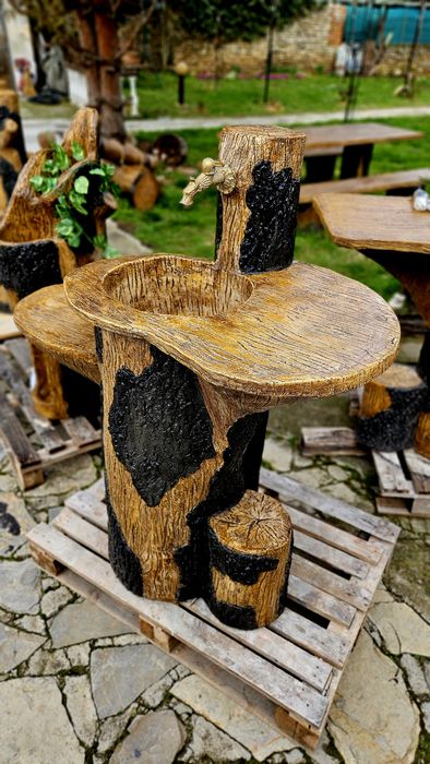 Градински чешми от щампован бетон