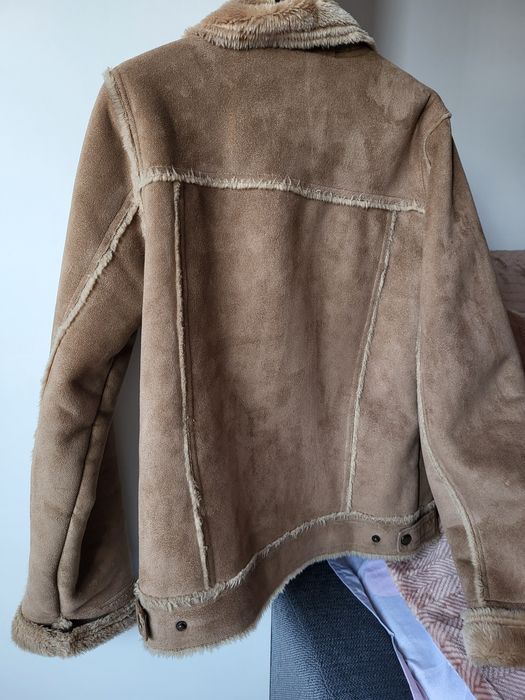 Geaca cu blana maro mărimea S/M