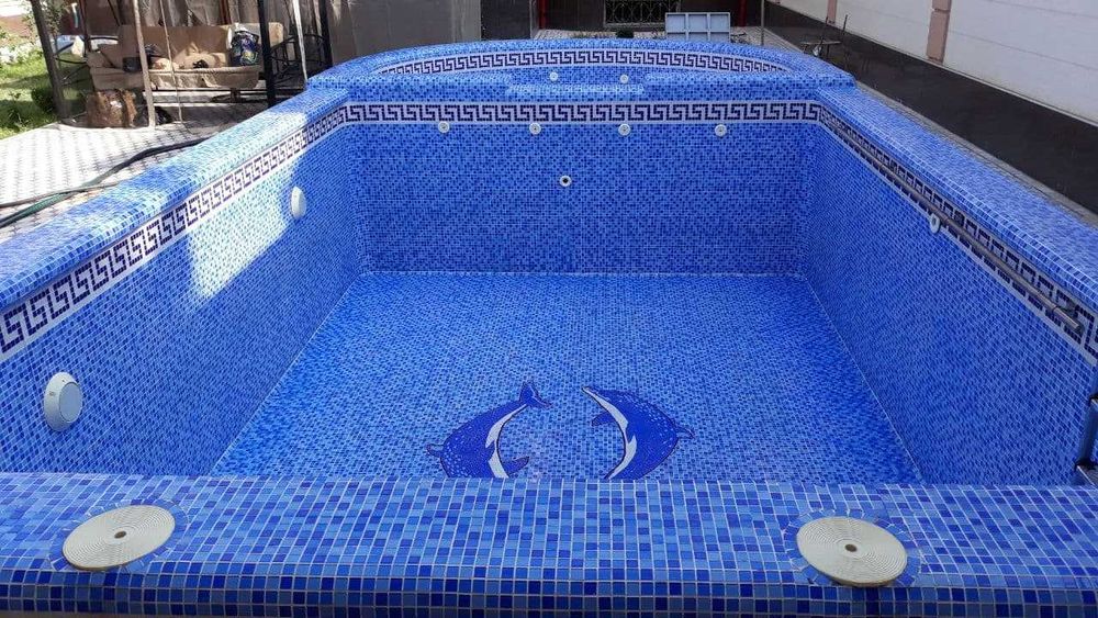 Мойка Чистка бассейна. Кислотой, дезинфекция. Недорого