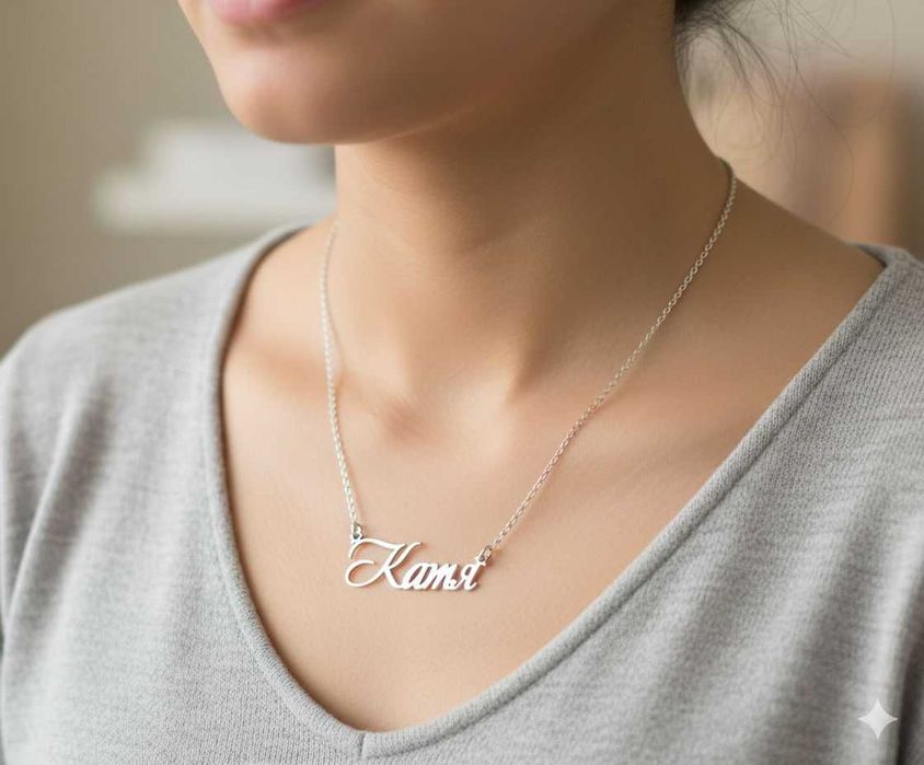 Персонализирано колие с име – идеален коледен подарък за нея