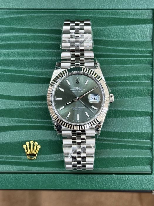 Rolex Date-Just 41mm Mint Green ETA 3235