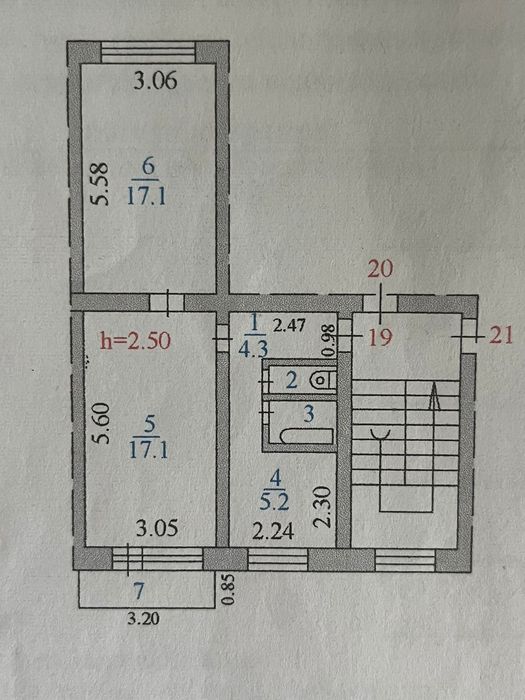 Продажа 2х комнатной квартиры
