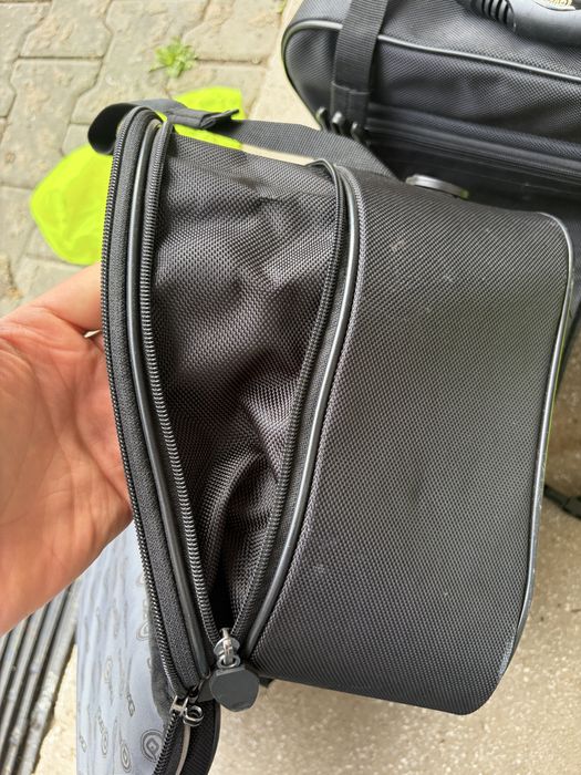 Set genti moto laterale, Qbag, textil.