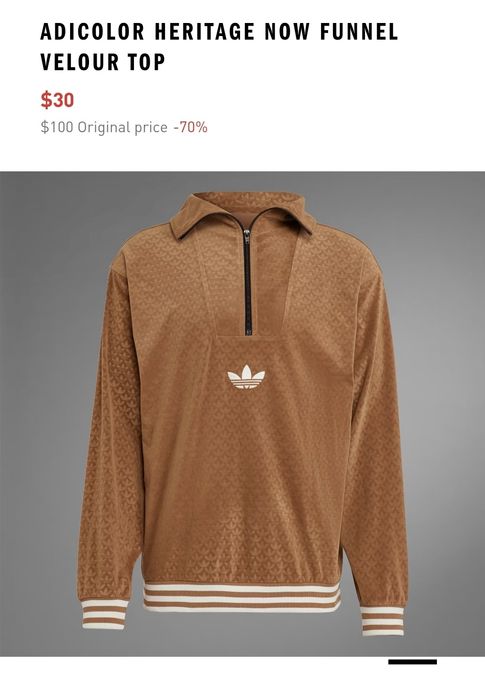 Джемпер Adidas  велюр.