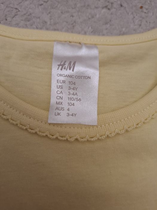 Vand tricouri fetite masura 104, Next, H&M, Disney, The Smurfs