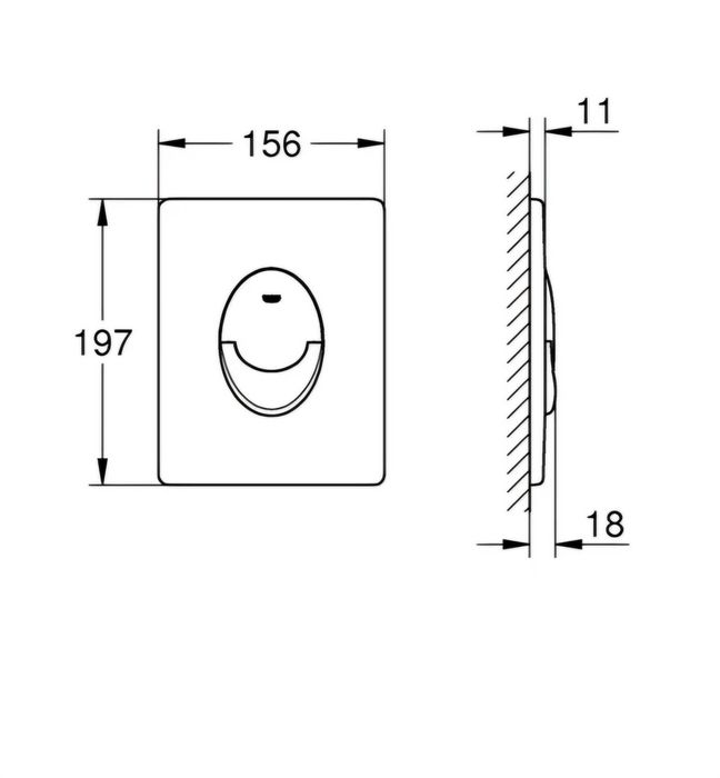 Grohe Skate Air dual flush