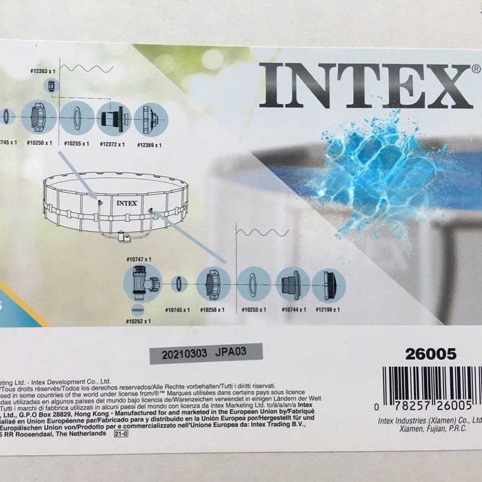 Плунжерный клапан 38 мм INTEX С ФОРСУНКАМИ #26005