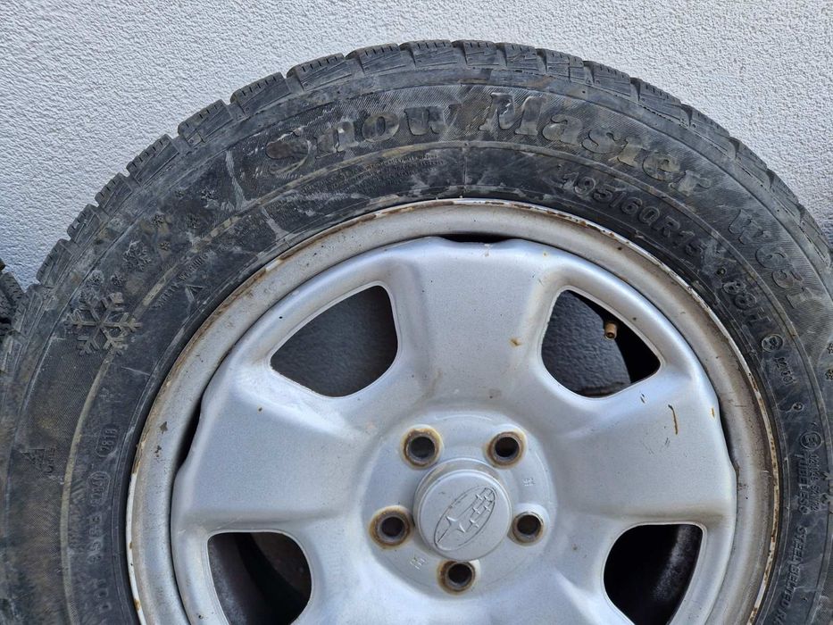 Железни джанти 15" за Субару Форестър + зимни гуми Petlas