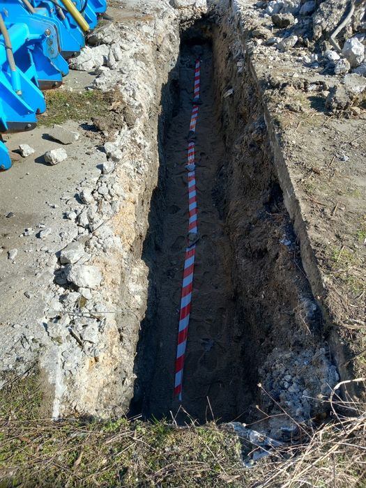 ВиК-присъединяване, ел. изграждане, изкопи и извозване на земни маси