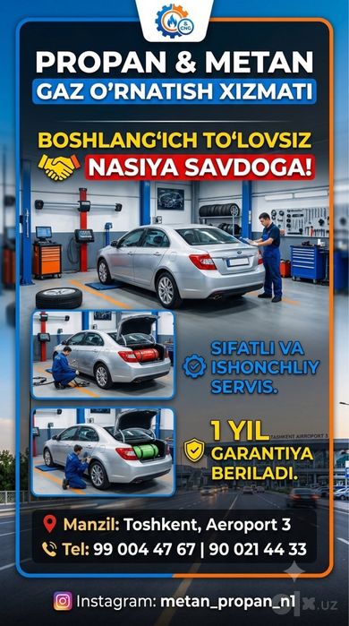 Propan va Metan ustanovka qilamiz