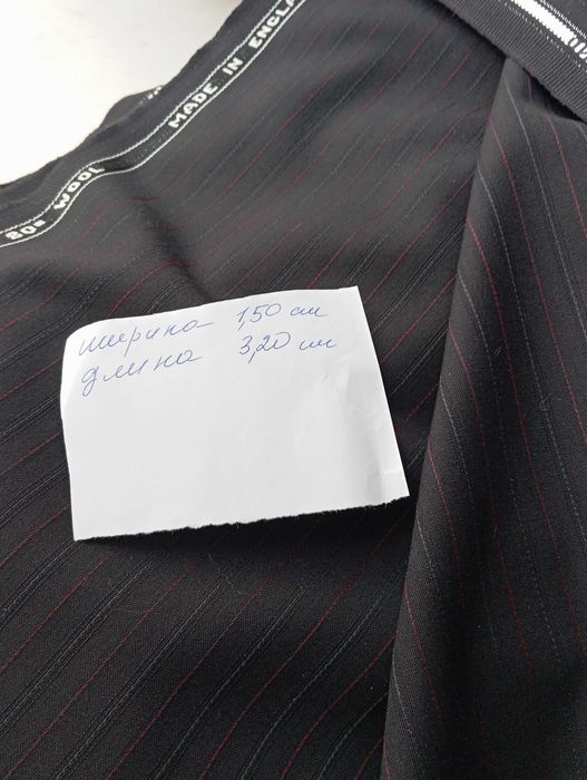 Ткань 100%  английская шерсть