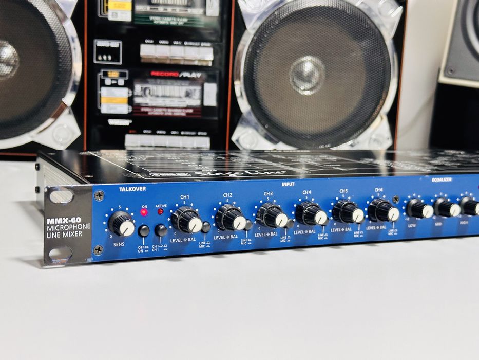 Mixer audio  microfoane-analogic 6 canale IMG Stage Line MMX-60