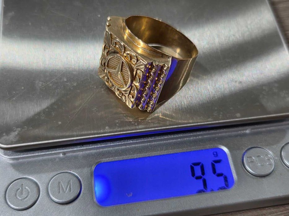 Златен пръстен мъжки Mercedes