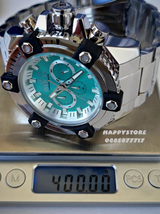 INVICTA Falcon Swiss Full metal Silver 56 mm, Инвикта нов мъжки часовник