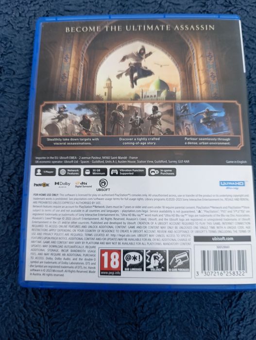игра для Playstation 5 ассасин крид  мираж